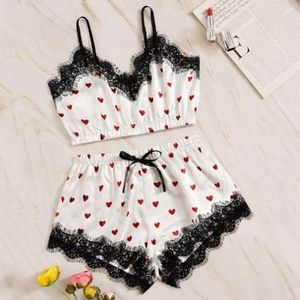 UNIQUE  Sexy Night Wear top and shorts - Multicolour 