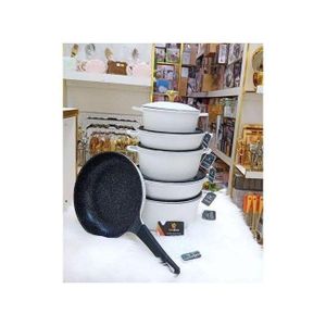 6 Set Non-stick Die Cast Iron Pot Set Cookware- Non-Toxic