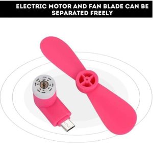  USB Mini Flexible Fan For Type C(Pink)