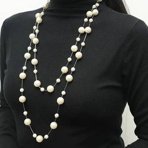 Watches and More Fash House Long and Double layered beaded necklace