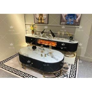  Italian Fireplace TV Stand And Center Table For Smart Home