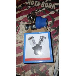 2-Way Pneumatic Air Line Quick Coupler Splitter Manifold