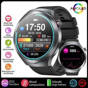 2026 Blood Lipids Uric Acid HRV Body Analysis Smart Watch Men ECG+PPG NFC AI Health Smartwatches