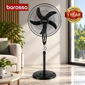 Aeon 20-Inch 60W Stand Fan – 5 Blades & 3 Speed Settings 1 Year Warranty