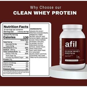 afil NUTRITION Clean Whey Protein 585Grams
