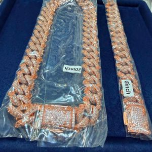 20 Inch Diamond tested  chain and hand chain Gold