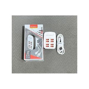 Recrsi 8 in 1 USB Port Charger With BB Cord - ( Auto