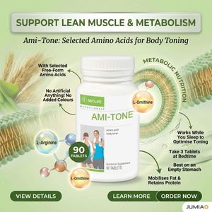 Naturell Ami-Tone – 90 Tablets Amino Acid Body Toning & Lean Muscle Support