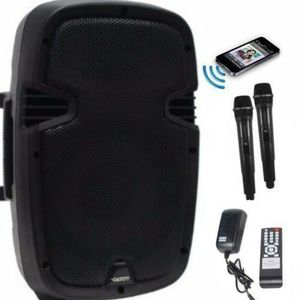 Loud 12" Inches Rechargeable Public Address System/ 2mic/USB