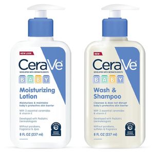 Cerave Baby Moisturizing Lotion & Wash And Shampoo 8oz