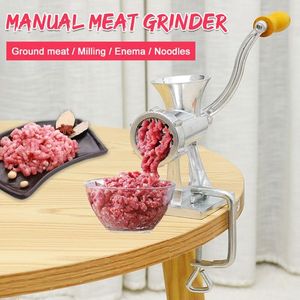 900ML Powerful Manual Meat Grinder Hand-power Food Chopper Mincer