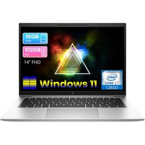Hp EliteBook 840 G9 14in Laptop Computer, Intel 12th Gen Core i7-1265U 10 Cores, 16GB RAM, 512GB SSD, FHD (1920 x 1080) IPS, Backlit Keyboard, Windows 11 Pro