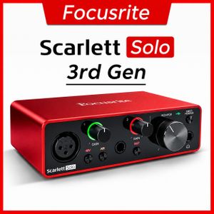 Focusrite Scarlett Solo GEN 3rd Generation Live Recording Audio Interface USB Typec Studio Sound card stage Audio Mixer 2 in 2 out