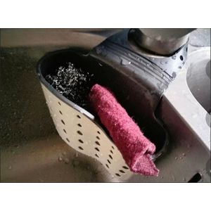 Kitchen Hanging Sponge With Adjustable Sink Caddy Organizer