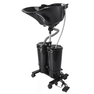 Professional quality Electric standing washing hair basin shampoo with 2 bucket of water working station salon 