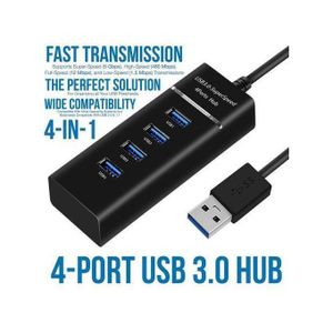 USB HUB 4 Ports USB 3.0 Hub Adapter High Speed Data Transfer