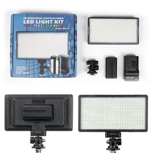 Professional Photo & Video LED Light Kit Varicolor Led-416 Panel Adjustable Brightness with Battery Adapter Rechargeable  Studio Lighting Kit