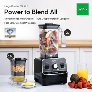 Syinix 2L 1500W Heavy Duty Industrial Blender – Tough Jar