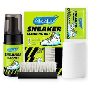 Shoe Cleaner Travel Kit – Portable Premium Sneaker Cleaning Neutral Formula Safe White Shoes Care Dry Clean