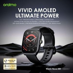 Oraimo Watch Nova-AM 2.01" AMOLED Screen Curved Cover Smart Watch