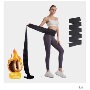 Waist trainer sweat belt swimming wrap for women _ Adjustable body shaper corset