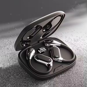 HOMILEY Wireless Bluetooth Earbuds with Powerbank & Ear Hook – ENC Noise Cancelling Headphones with Deep Bass, LED Display, Non-Waterproof TWS Earbud Earpiece with Mic for Android/iPhone, Earpiece for Samsung & Earpods for Android Phones – Original Quality (Bend)