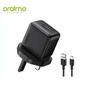 Oraimo 10W Fast Charging USB Type-C Charger with Free Type-C Cable – Compact & Portable”