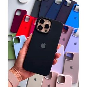 iPhone 11 Pro Max Silicone Phone Case & Pouch With Camera Protection - Scratch Resistance, Shockproof Protective Case - ( Black )