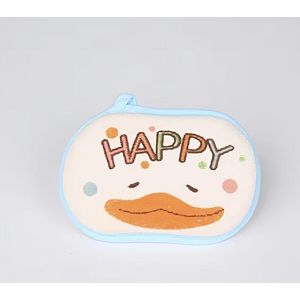 Baby Soft Bath Sponge & Exfoliating Washcloth – Cute Cartoon Duck Pattern Reusable Shower Mitt for Infants, Gentle on Sensitive Skin (13.5x8.5cm)