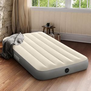 Intex Extra comfort single size Airbed cream color 3ft by 6ft 10” height with pump