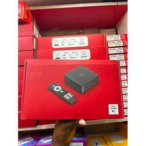 Airtel  Flat Android Smart TV Box With Inbuilt Router - Latest Version