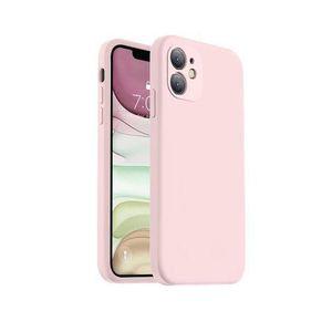 iPhone 11 Silicone Phone Case & Pouch With Camera Protection - Scratch Resistance, Shockproof Protective Case - ( Pink )