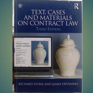 Text, Cases and Materials on Contract Law