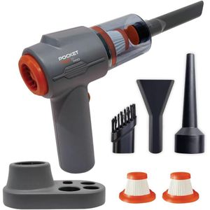 Pocket Vac PRO Handheld Vacuum with Charging Dock for Car, Home & Pet Hair Lightweight Cordless Use  Strong Suction  Quick Crumb & Dust Cleanup Washable Reusable Filter Accessory Kit 