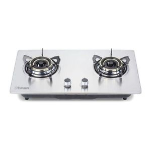 Qasa 72cm AUTOIGNITION 2 burner Gas Cooker - STAINLESS STEEL TABLE TOPor built-in GAS COOKER