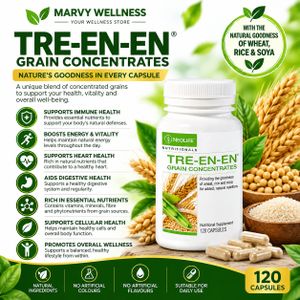Neo  Tre-En-En Grain Concentrates – 120 Capsules Whole Grain Cellular Nutrition Supplement