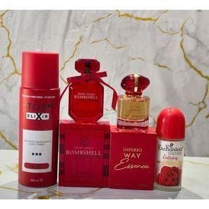 Valentine /Special day Unisex Fragrance Gift set combo perfume of 4 in 1 for daily care multicolor