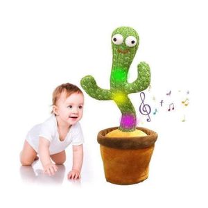 Dancing Talking Cactus Doll Toy Speak Record Repeat Sound