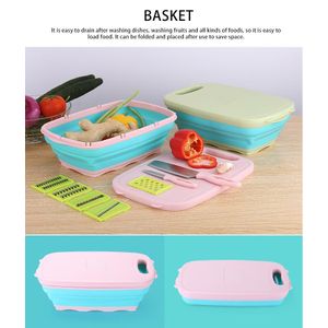 9-in-1 multi-functional collapsible cutting board