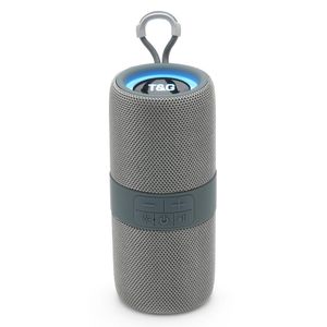 T&G TG671 New Outdoor Wireless DJ Strong Bass HiFi Stereo Sound Outdoor BT Speaker 10W IPX5 with RGB Light (GREY)