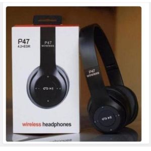 P47 Wireless Bluetooth 5.0 Stereo OverEar Foldable Headphones