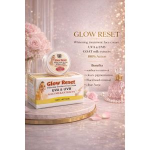 Glow Reset Whitenin Treatment Face Cream UVA & UVB Goat Milk Extract 