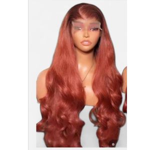 Glueless bounce curl wig with 5*5 closure orange 24 inches 
