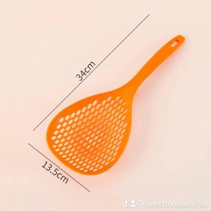  Large Strainer Scoop Colander Slotted Pasta Spoon Set for Efficient Cooking