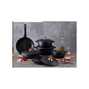 6 Set Non-stick Die Cast Iron Pot Set Cookware- Non-Toxic