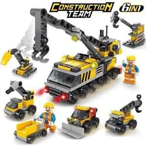 Car, Excavator, Armored Vehicle Building Block Set, Children's Toys, Gifts