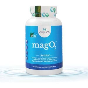 Pur MagO7 - Natural Colon Cleanse & Detox - Occasional Constipation Relief, Stool Softening, & Bloating Support for Men & Women - Ozonated Magnesium Oxide, 30 Capsules