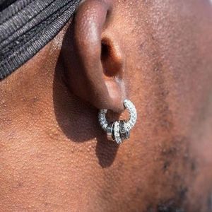 18K Gold Plated Small Hoop Earrings  Iced Out Hiphop Jewelry VVS Moi   peardedesigncom