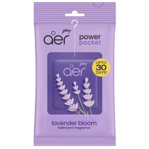Godrej Aer Power Pocket Fragrance (Lavender Bloom) 6 in 1 pack
