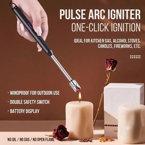Arc Rechargeable Electric Lighter Ignitor with USB Cord for Gas, Stoves, Barbecue And Candles. Lightening GasLighter 1pcs